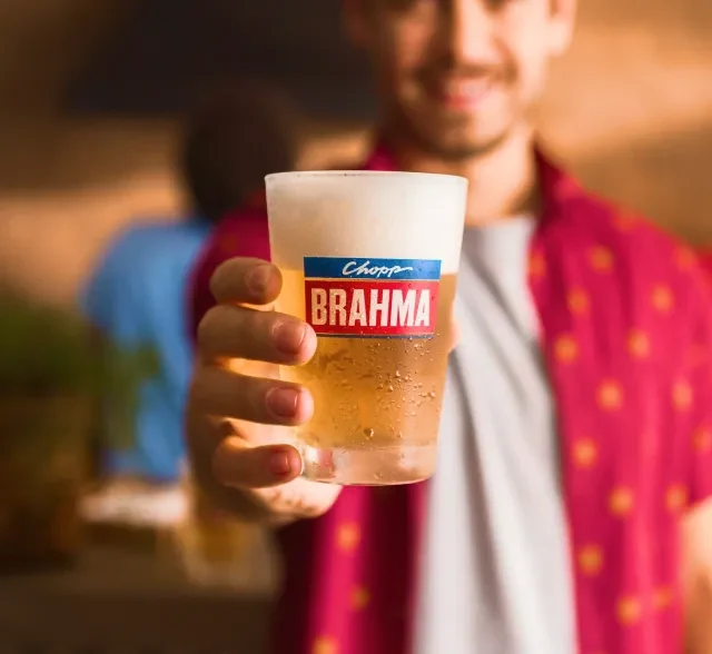 Copo de chopp Brahma